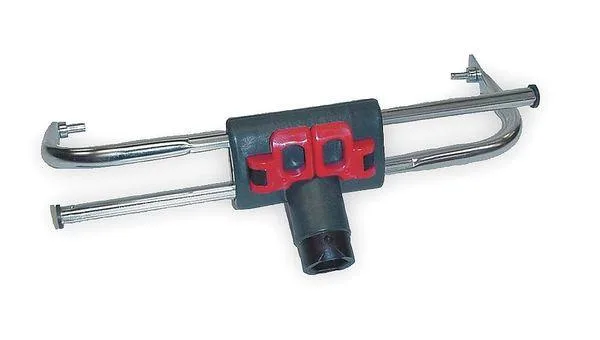Adjustable roller frame green nylon handle extends 12 to 18 inches