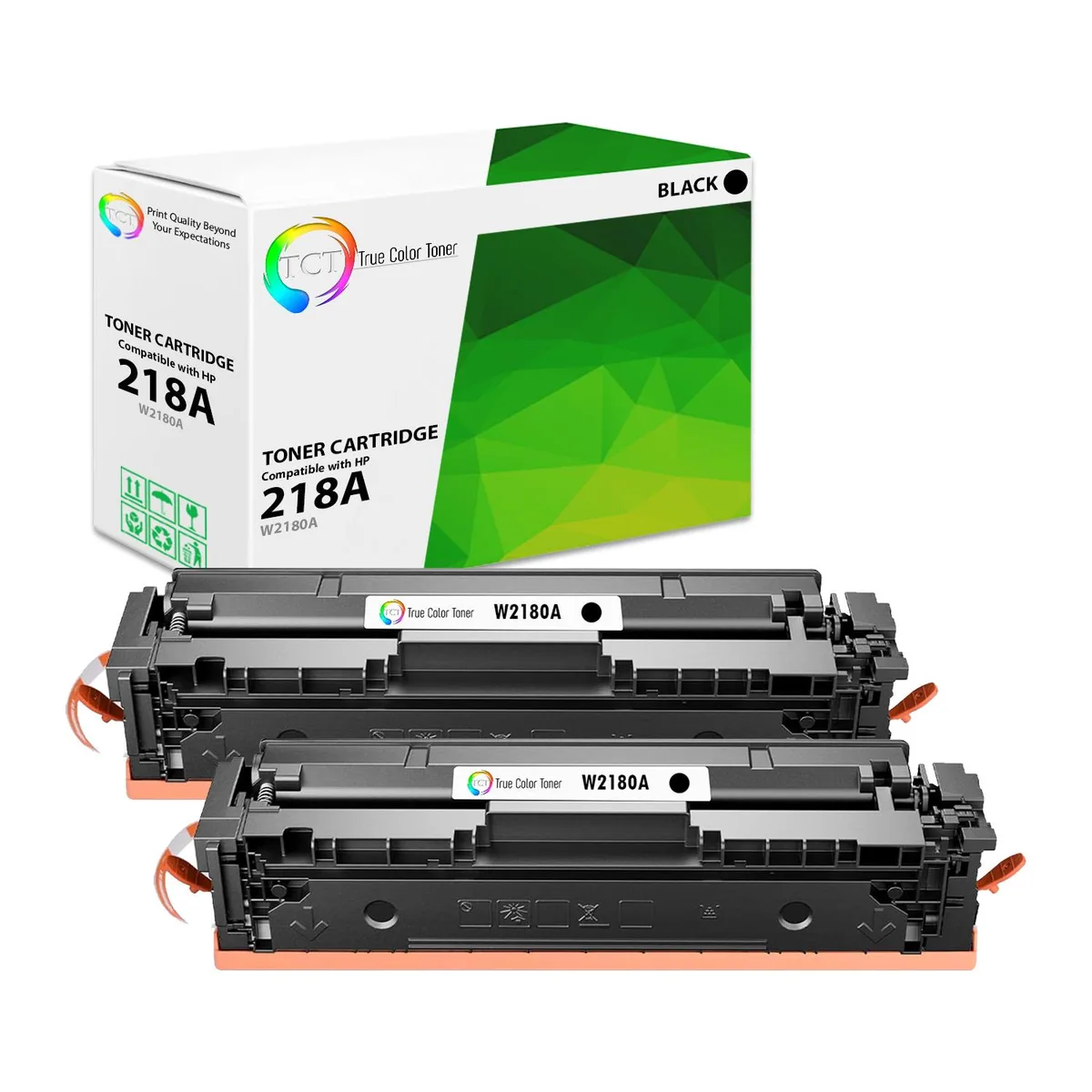 True Color Toner True Color Toner 218A Black Toner Cartridge 2 Pack 1300 Pages — product photo