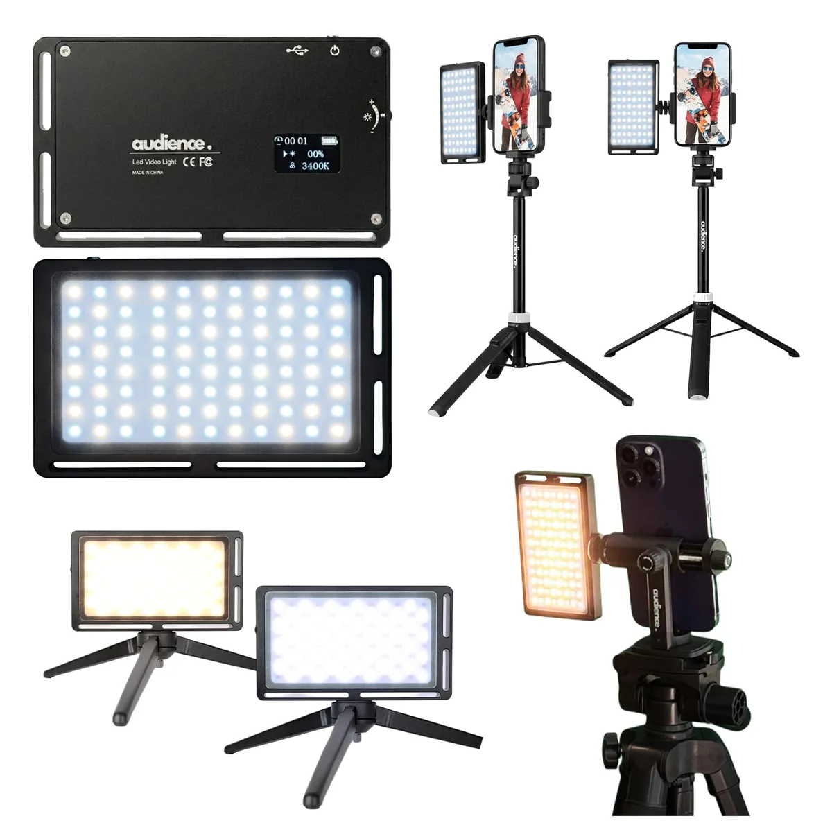  Audience Audience2 Rechargeable Studio LED Fill Light 10h USB 3.0 — product photo