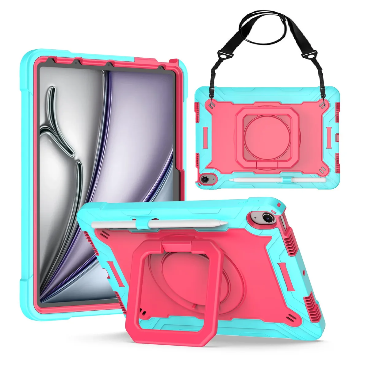 anicestore anicestore A3266 iPad Air 11 inch case Teal/Pink — product photo