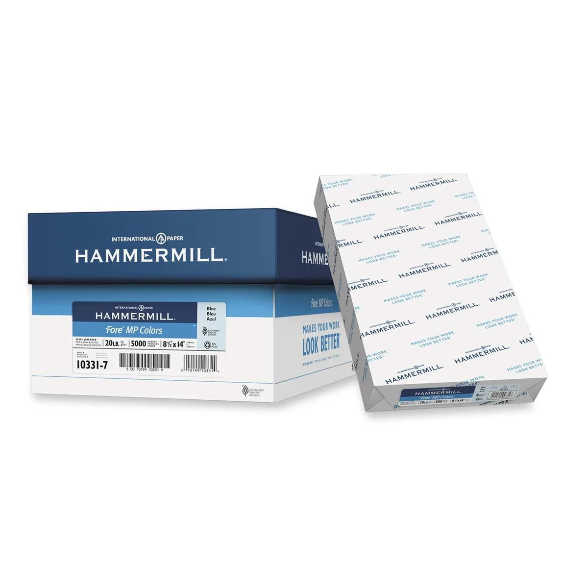 Hammermill Hammermill 103317 Fore Super Premium Paper Legal 8.5 x 14 Blue 500 Sheets 20 lbs — product photo