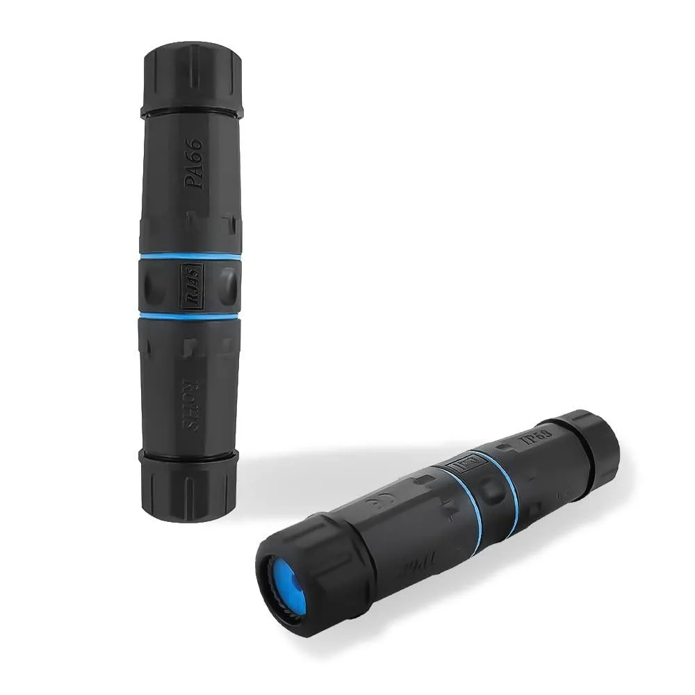 Vszerda Vszerda IP68 Waterproof RJ45 Coupler Cat6 Shielded Black 2 Pack Female — product photo