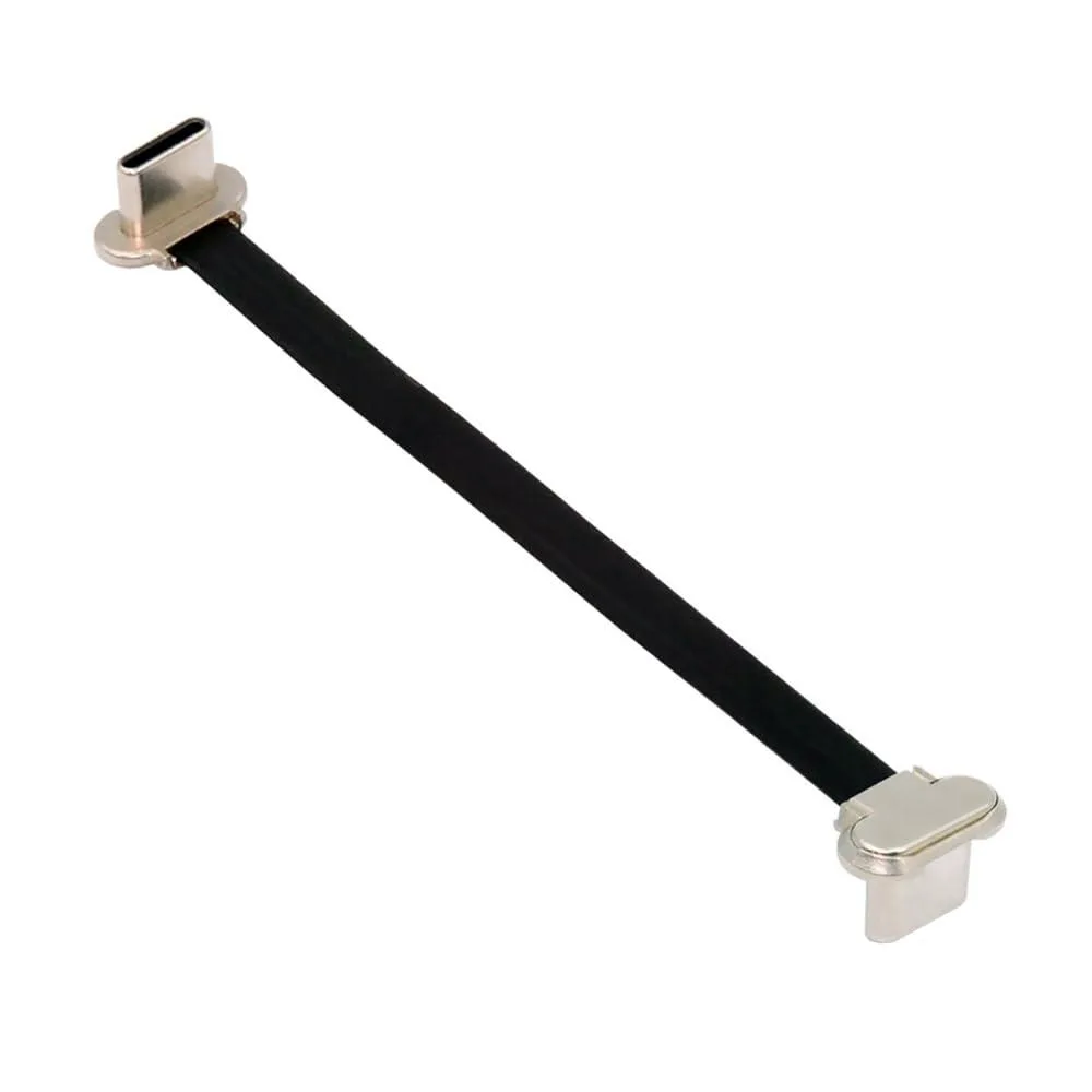 Fervit Fervit angled USB-C to USB-C flat cable 65W USB 2.0 480Mbps 3.25A — product photo