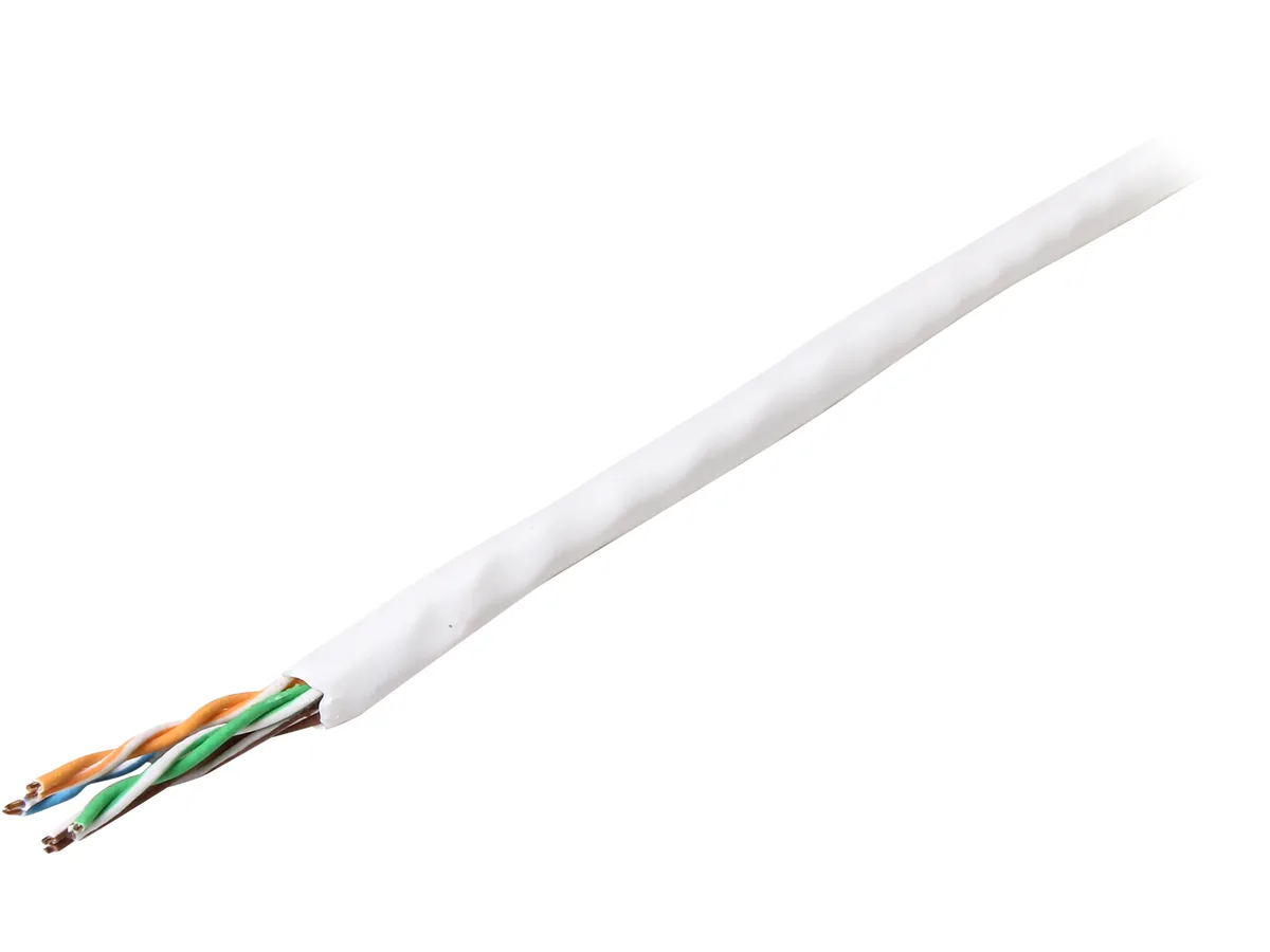 STARTECH STARTECH WIR5ECMRWH network ethernet cable Cat5e 1000 ft white 24 AWG 350 MHz — product photo