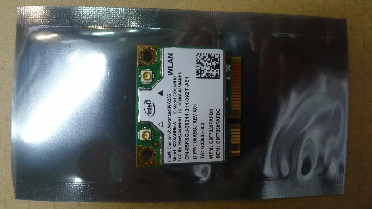DELL DELL Intel Centrino Advanced-N 6235 Wi-Fi adapter Bluetooth 4.0 5K9GJ — product photo