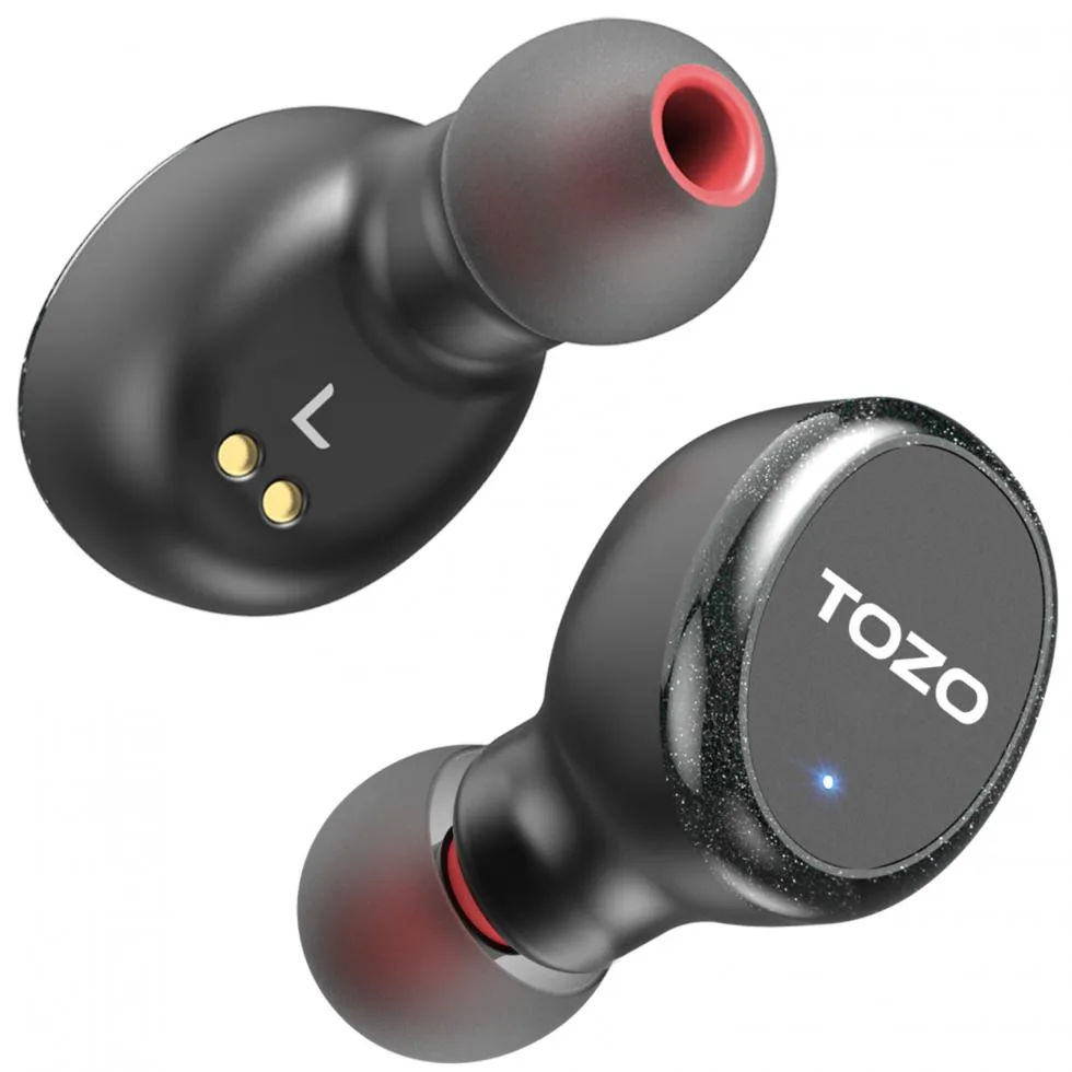 TOZO Store TOZO Store T10S Bluetooth 5.2 headset IPX8 35h Black — product photo