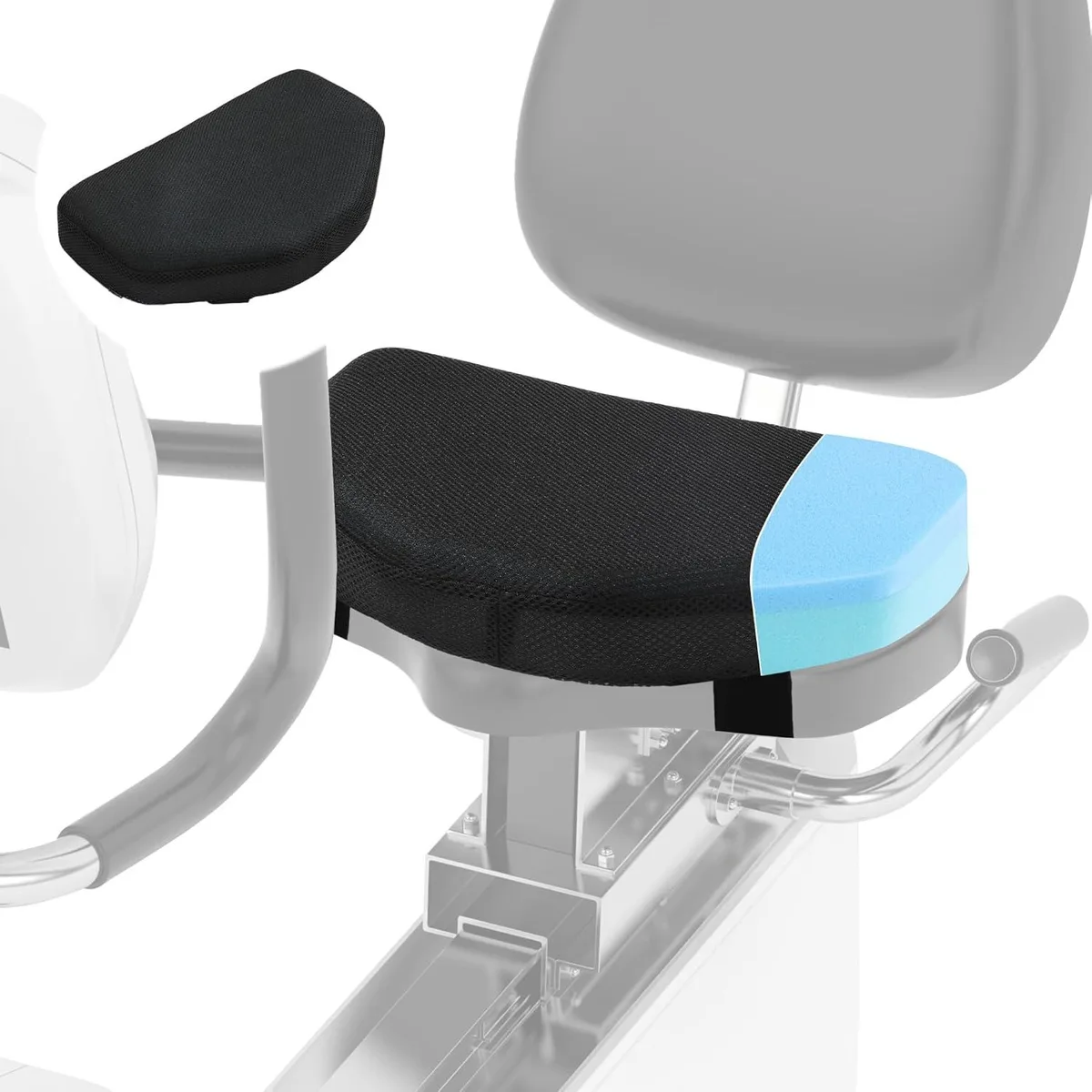 TAURKENAM TAURKENAM Exercise Bike Seat Cushion 15.7x10x2.3 inch — product photo