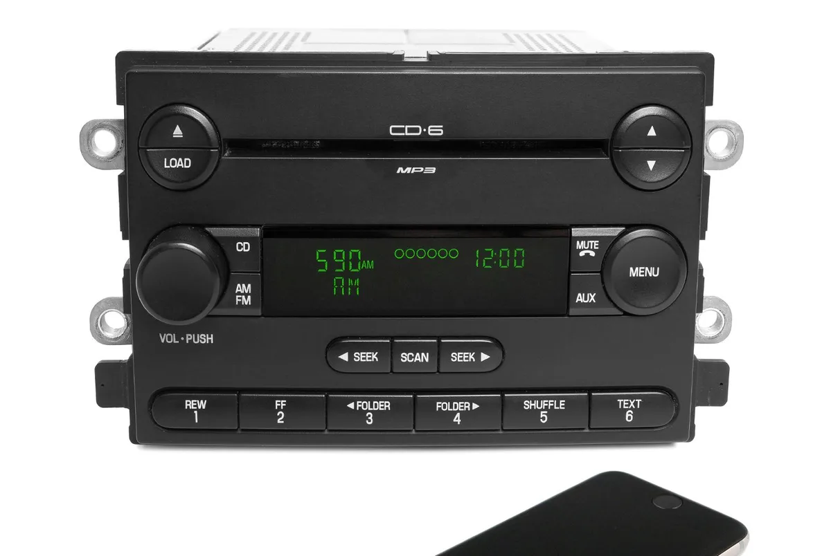 Ford Ford Freestyle 2007 OEM AM/FM MP3 6-Disc CD Radio Bluetooth 7F9T-18C815-BA — product photo