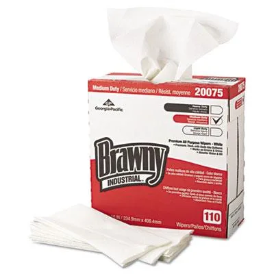 Georgia Pacific Georgia Pacific GEP20075 Cleaning Wipes White 9.25x16 110/Box 10 Boxes/Carton — product photo