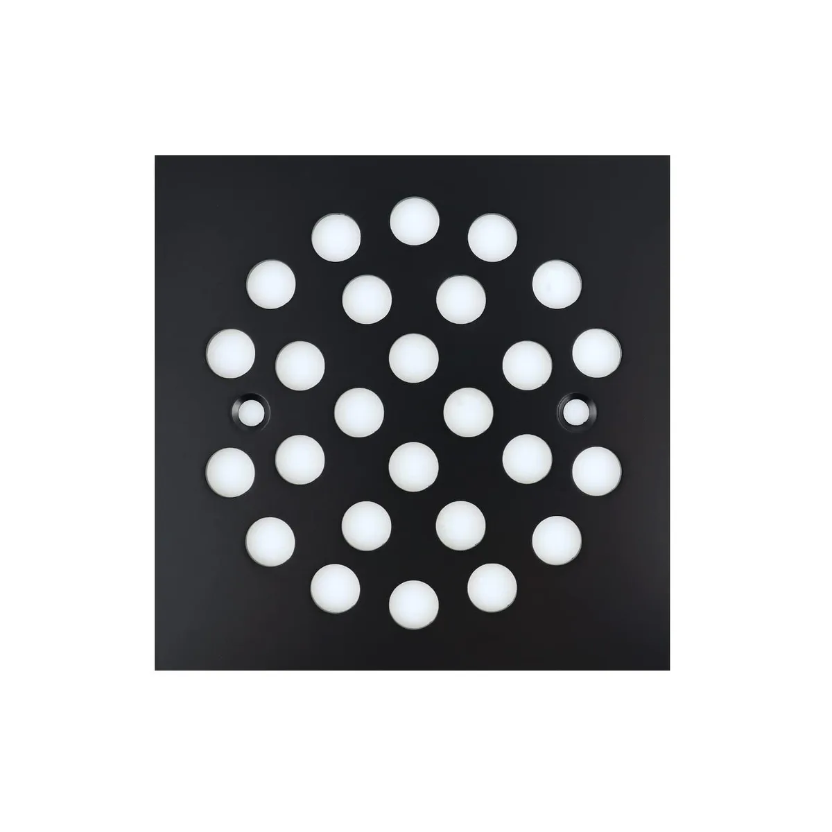  4.25 Inch Square Floor Drain Cover Black 304 Stainless Steel Screw-in — product photo