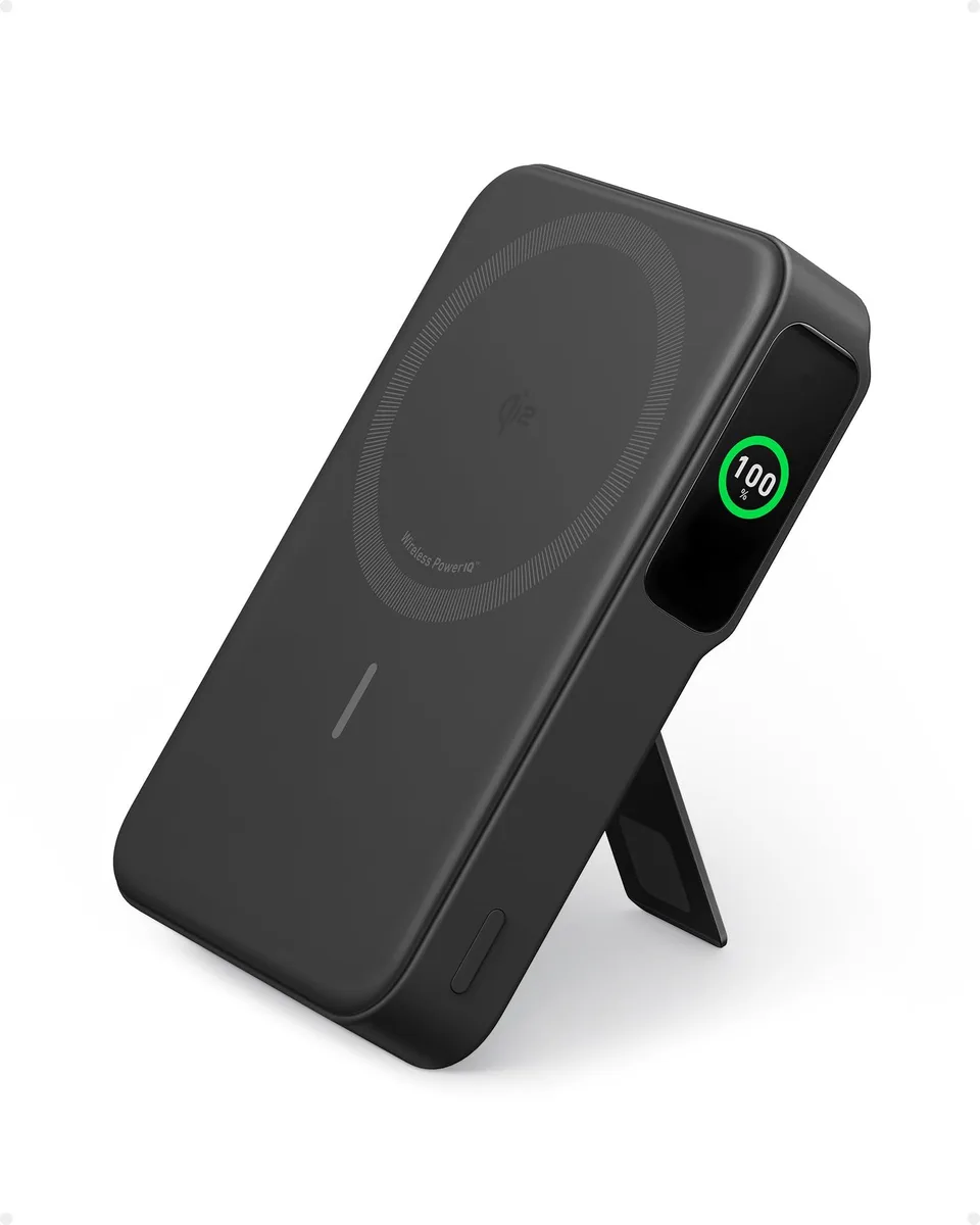  Anker MagGo Power Bank 10000mAh 15W Qi2 Black A1654 — product photo