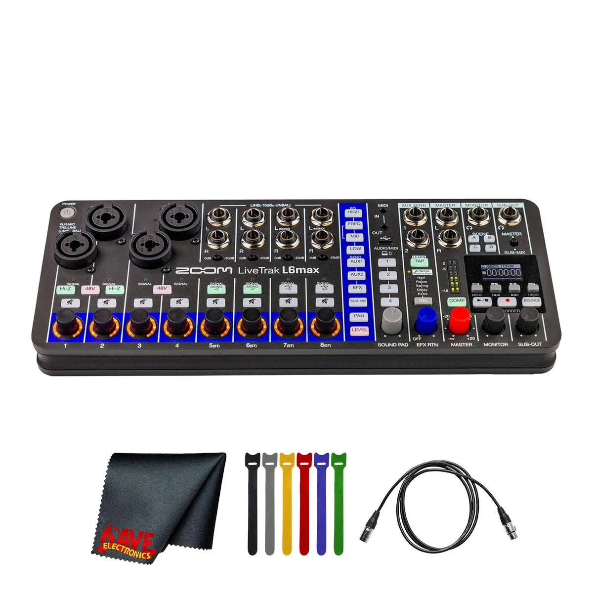 Zoom Zoom LiveTrak L6max 12-Channel Mixer/Recorder — product photo