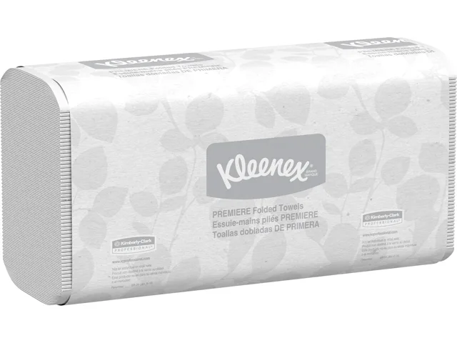 Kleenex Kleenex 13253 Premium Folded Paper Towels White 25 Packs 120 Count 3000 Total Cleaning — product photo