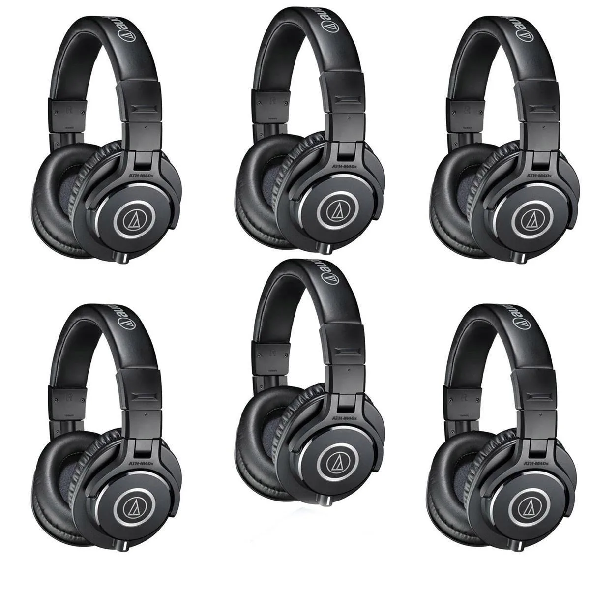 Audio-Technica Audio-Technica ATH-M40x Professional Monitor Headphones 6 Pack — product photo