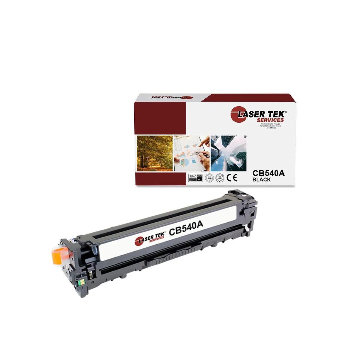 Laser Tek Services Laser Tek Services 125A Black Toner Cartridge CB540A — product photo