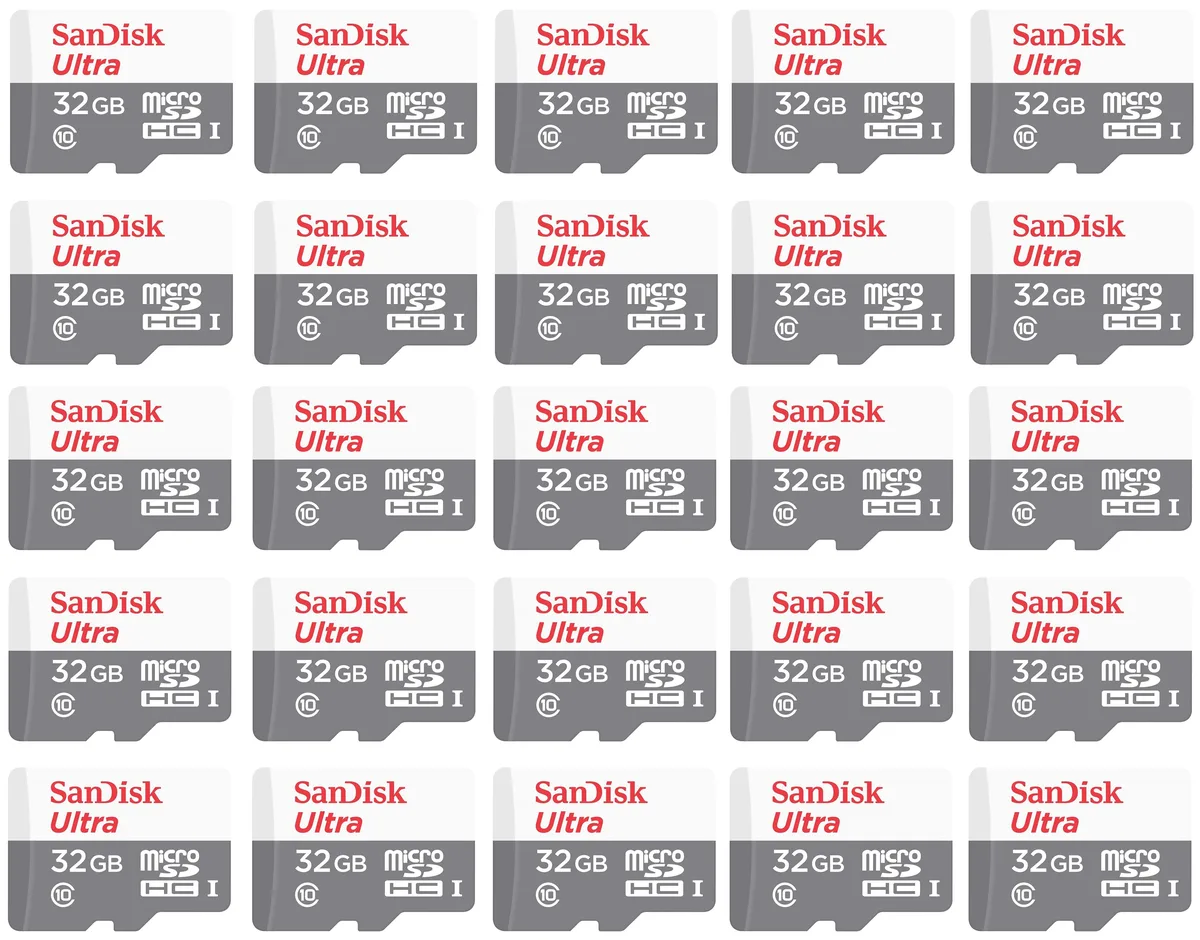 SanDisk SanDisk Ultra 32GB microSDHC Class 10 Kit of 25 — product photo