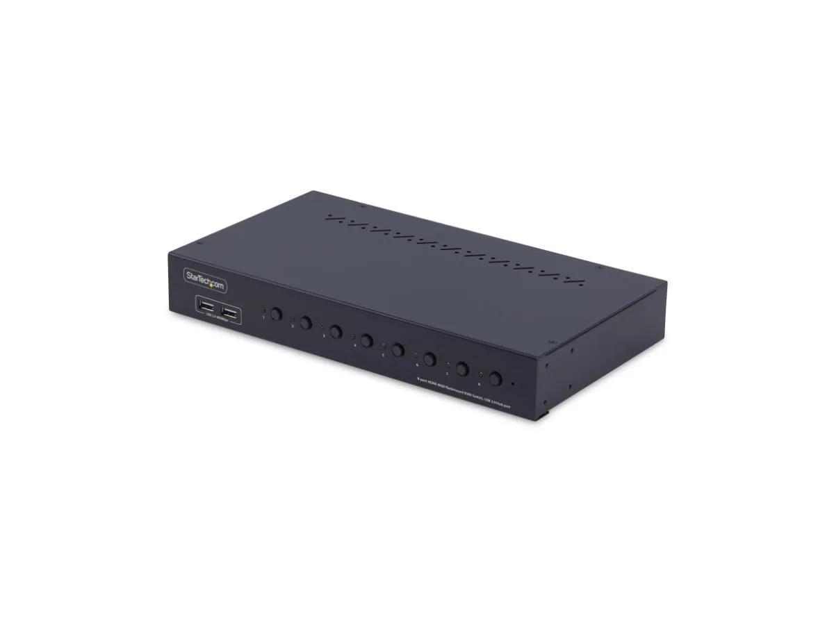 STARTECH STARTECH R8AH202-KVM-SWITCH 8-Port HDMI KVM Switch 4K 60Hz 1U Rack Mount — product photo