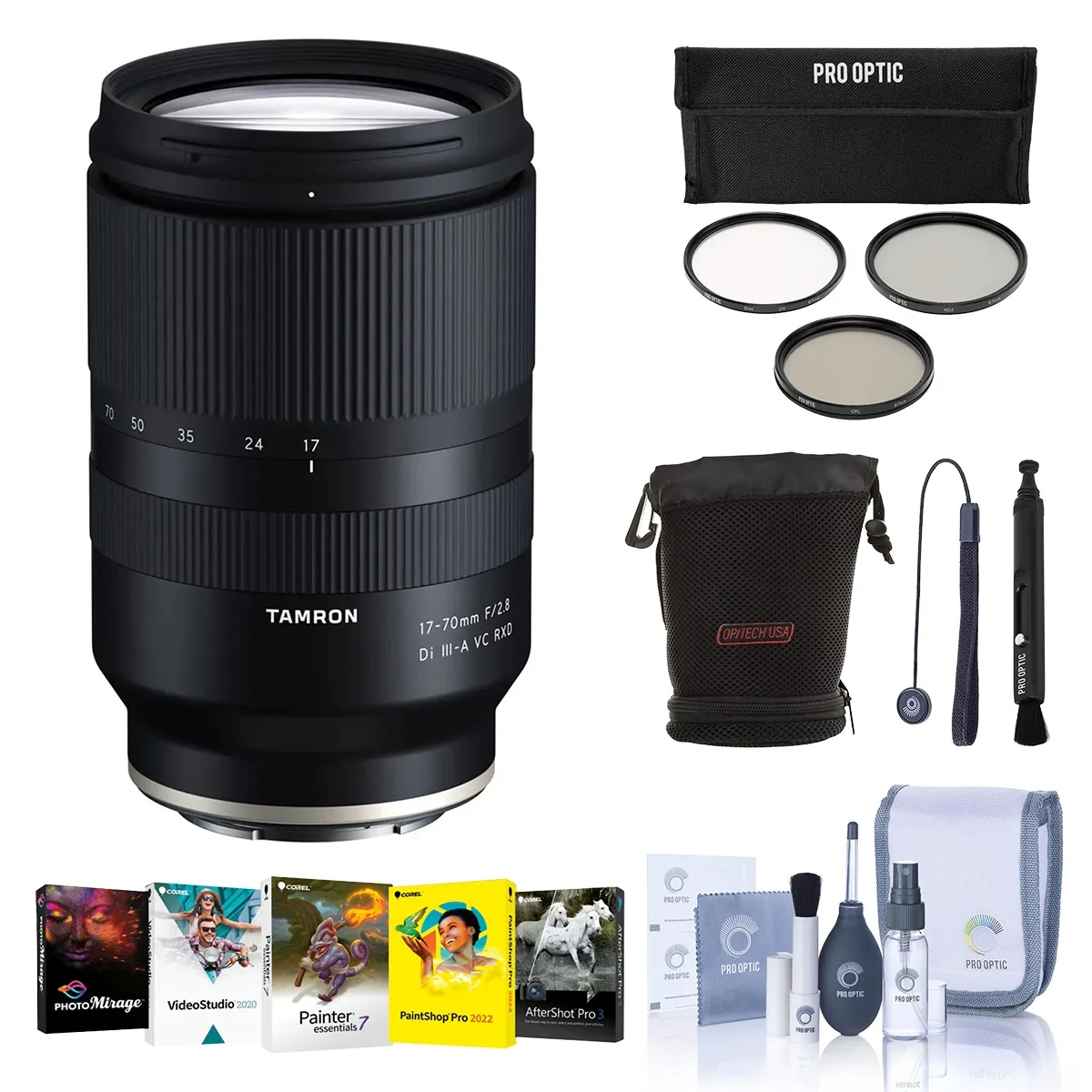 Tamron Tamron 17-70mm f/2.8 Di III-A VC RXD Lens for Fujifilm X Bundle camera lens — product photo