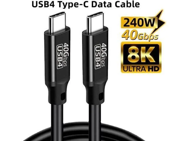 Manw Manw USB4 cable 1.6ft 40Gbps 8K@60Hz 240W PD3.1 QC4.0 Thunderbolt — product photo