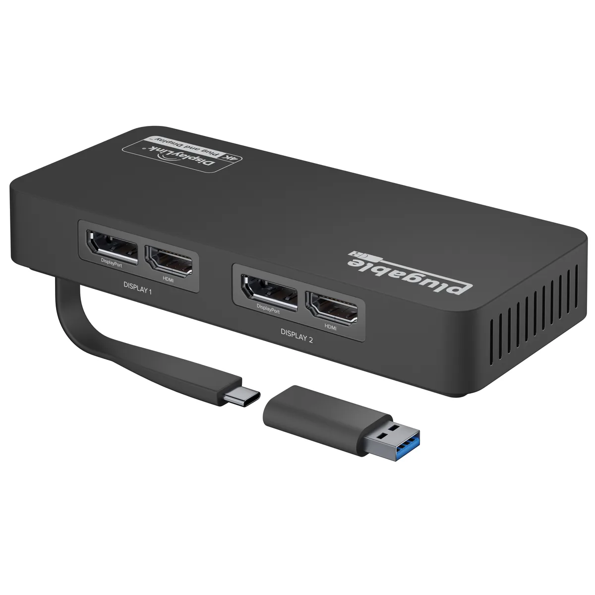 Plugable Technologies Plugable Technologies USBC-6950U USB Display Adapter Dual 4K 60Hz — product photo