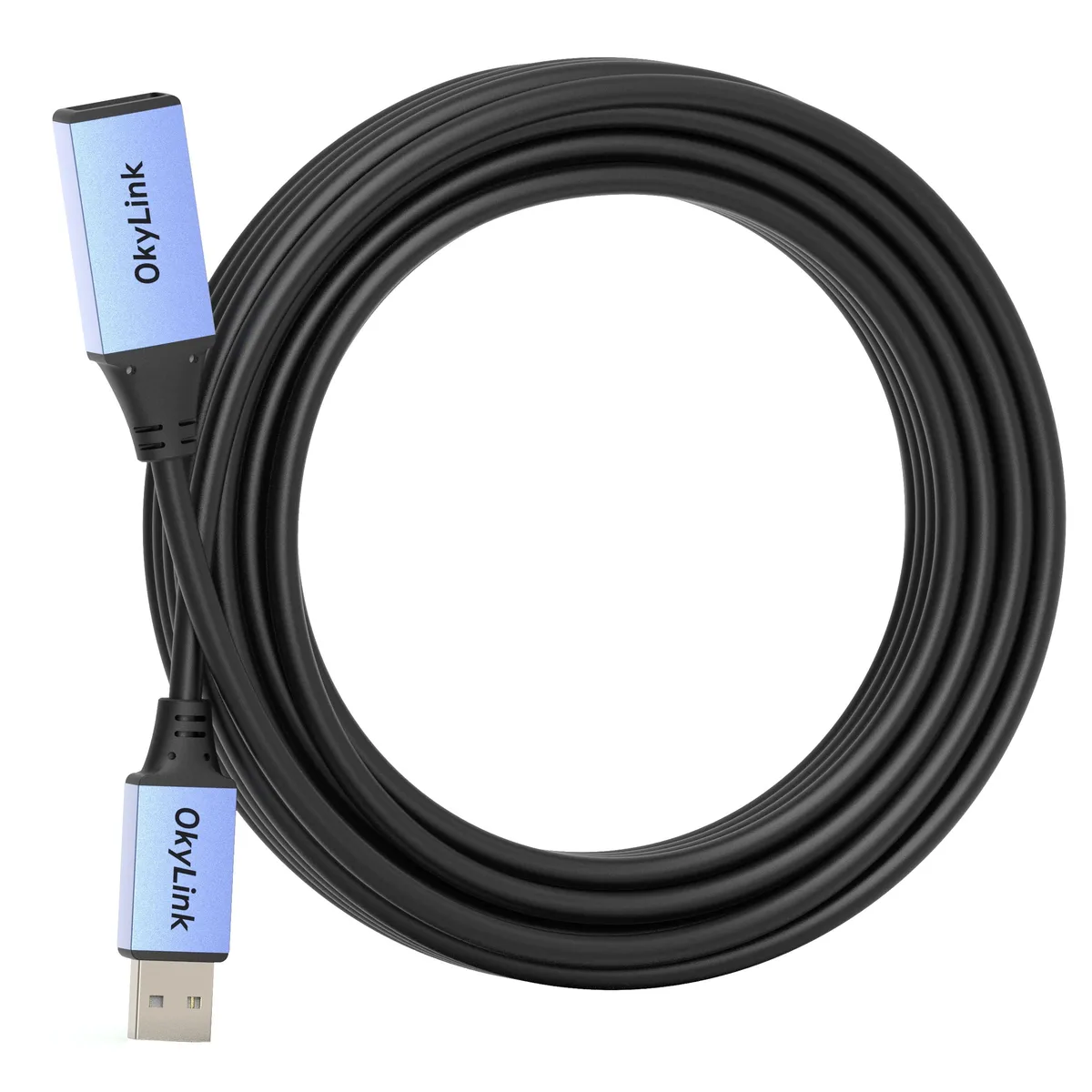  OkyLink USB-AM-AF-2.0-Black-10M/32Ft Active USB 2.0 Extension Cable 32 ft 480 Mbps — product photo