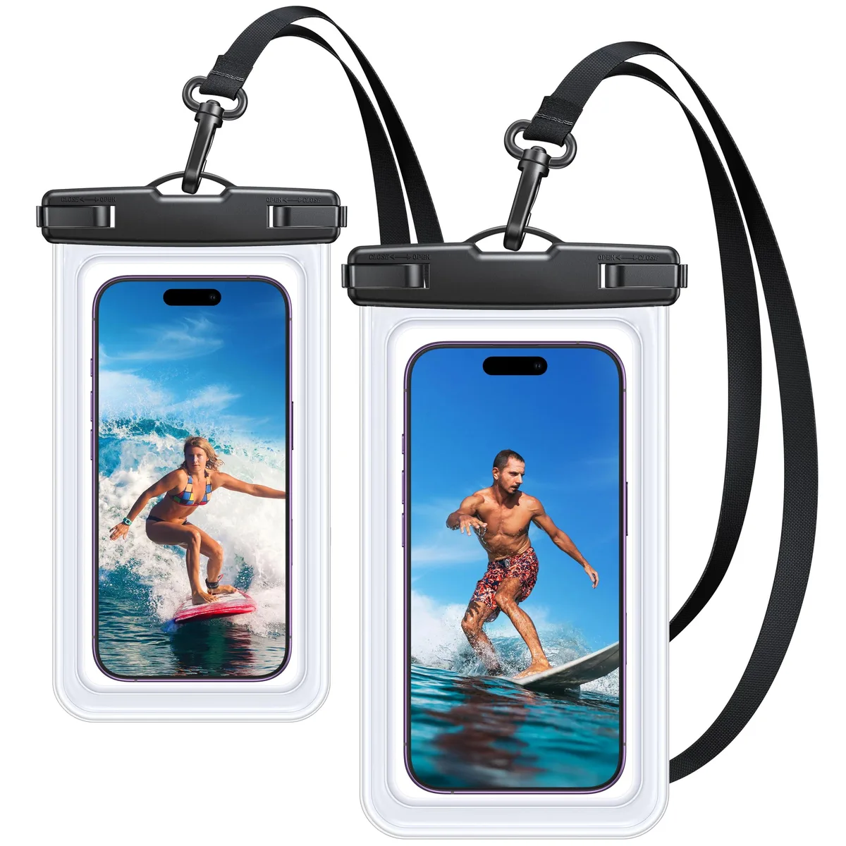 No Sew No Sew FS01 Waterproof Phone Pouch 5.12 x 9.61 in Transparent-7 — product photo