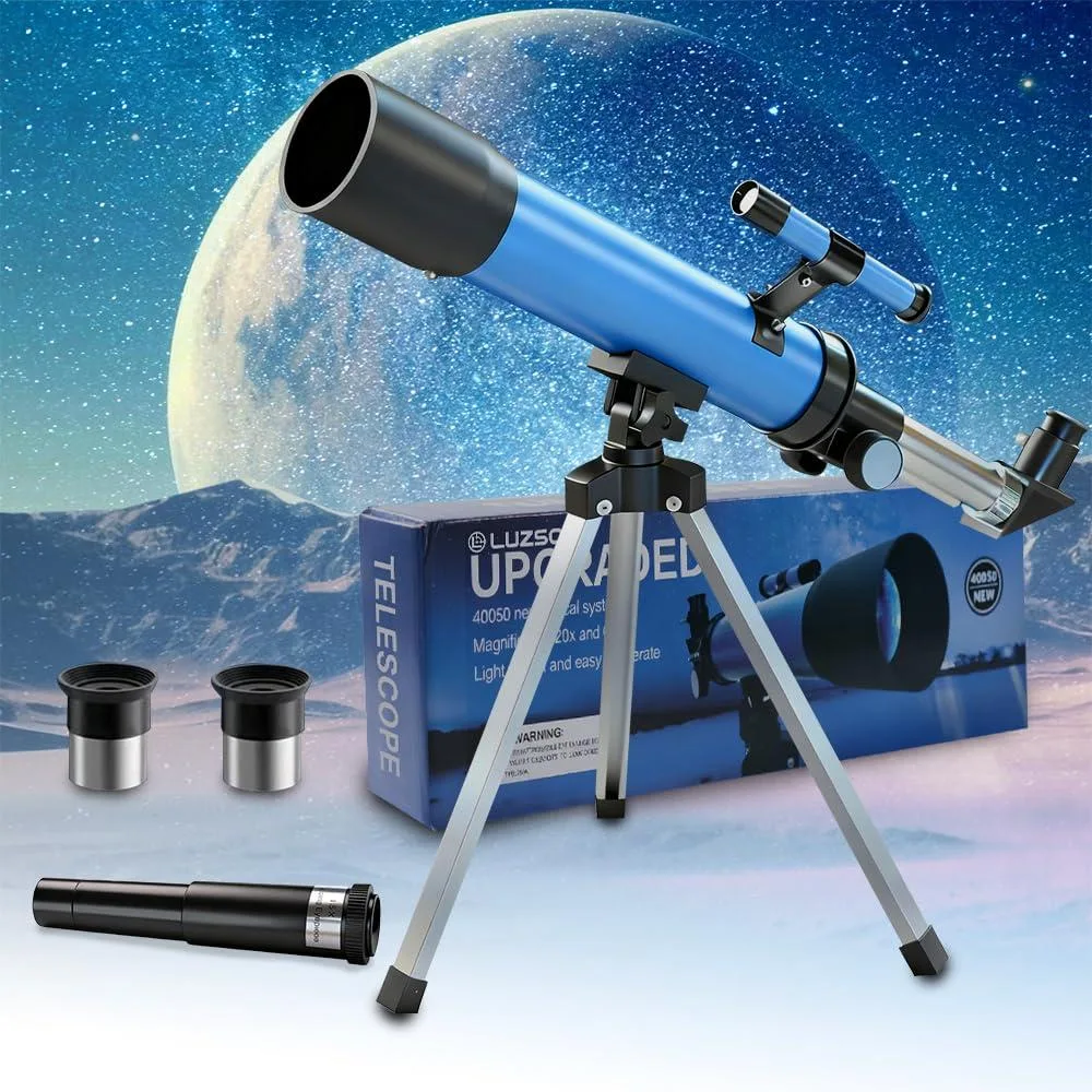 Luzsco 50mm 100x Telescope Kit with Tripod and Eyepieces — product photo