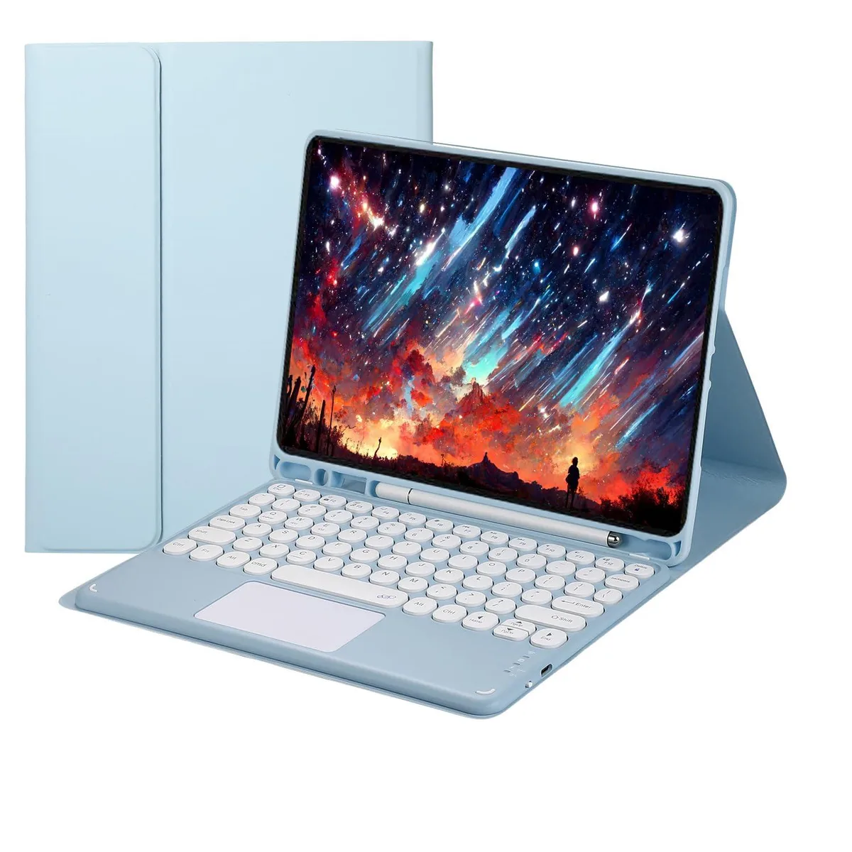 Timoom Timoom Backlit Bluetooth Keyboard Case 9.7" Blue 78 keys — product photo