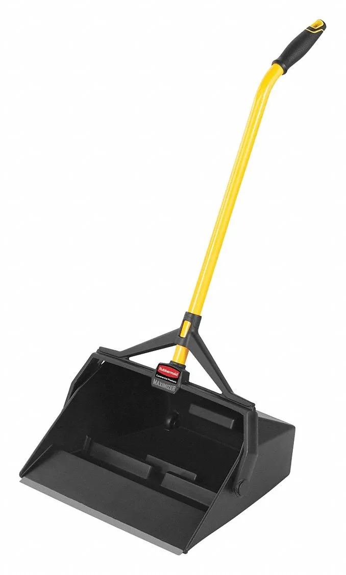 Rubbermaid Commercial Rubbermaid Commercial 2018806 Dust Pan Black 17in 30in handle 3.2lb — product photo