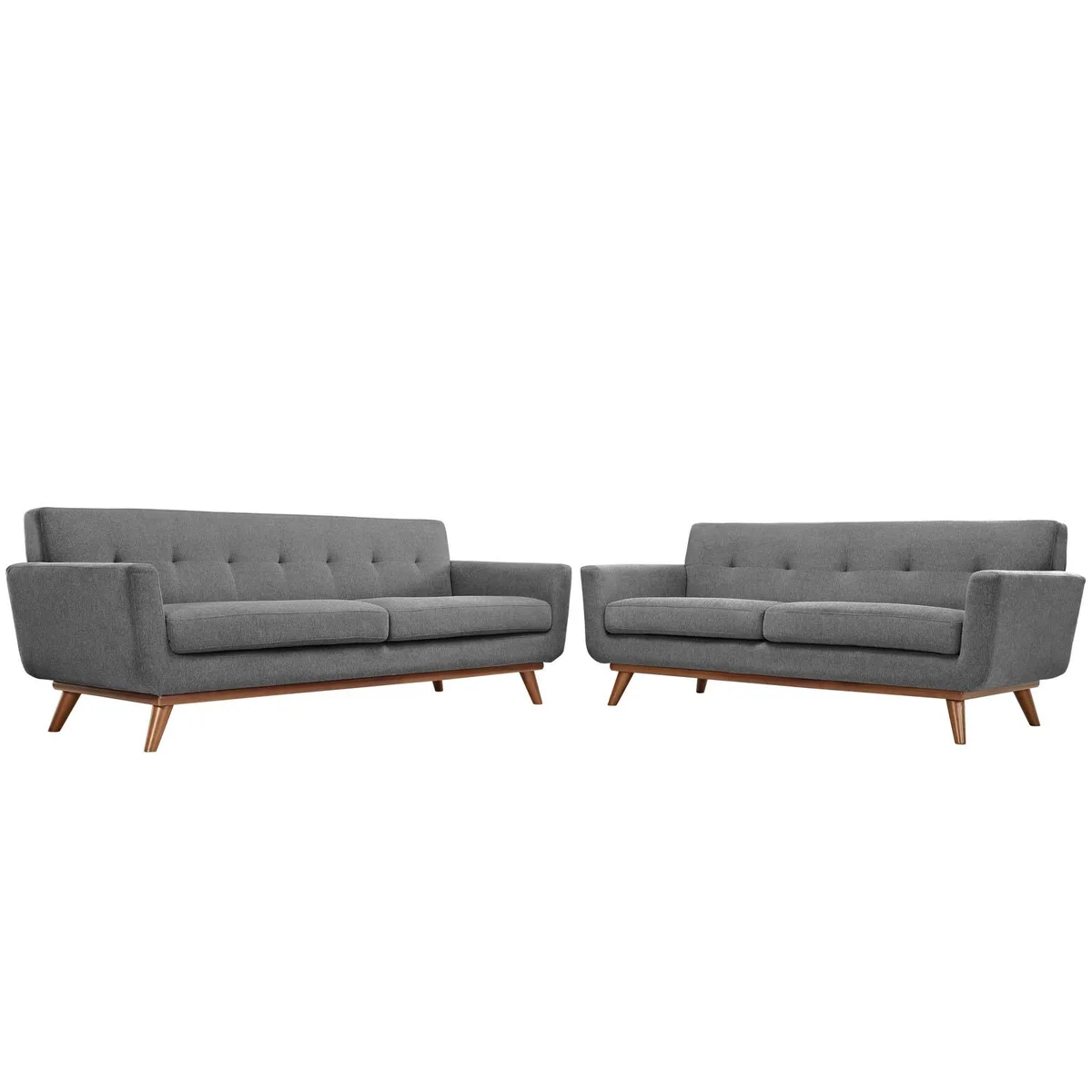Modway Furniture Modway Furniture Engage Loveseat &amp; Sofa Set Expectation Gray — product photo