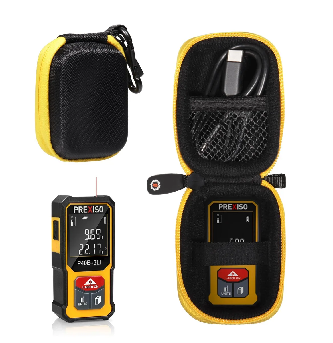  Laser Distance Measure Case for PREXISO Mini 135Ft Tool — product photo