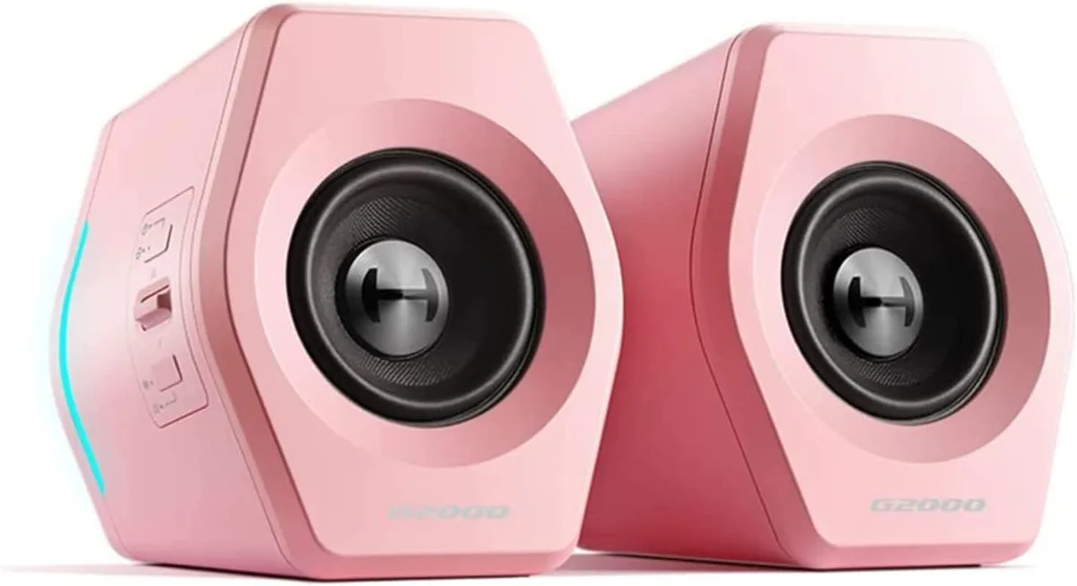 Corn Electronics Corn Electronics G2000 32W Pink Bluetooth USB 3.5mm RGB Speaker — product photo
