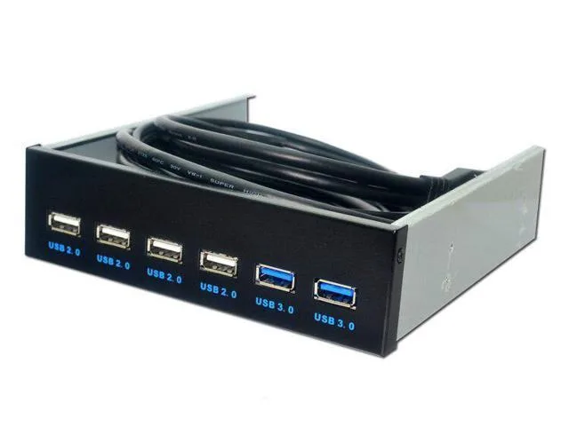 LORDWORLD LORDWORLD 5.25 Inch 6 Port USB 3.0 2.0 Front Panel — product photo