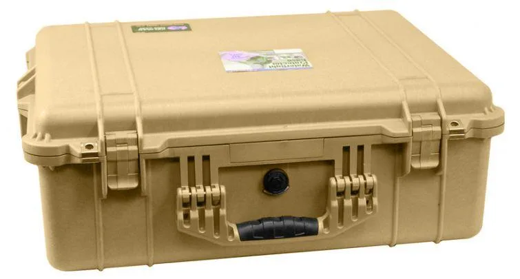 Pelican Products, Inc. Pelican 1600 Protector Pressurized Case Desert Tan w/Foam 24x19in — product photo