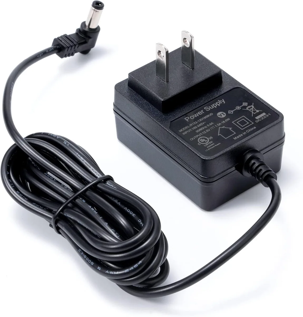 BASEUS BASEUS 12V 2A AC Adapter 5.5x2.1mm 90° 6.5ft — product photo