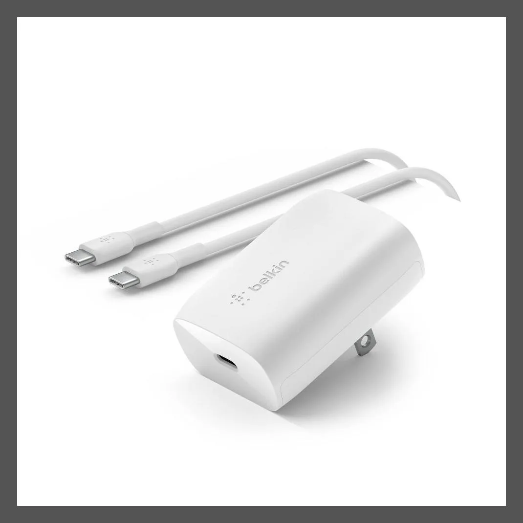 Belkin Belkin BoostCharge 30W PD 3.0 PPS Wall Charger with USB-C Cable — product photo