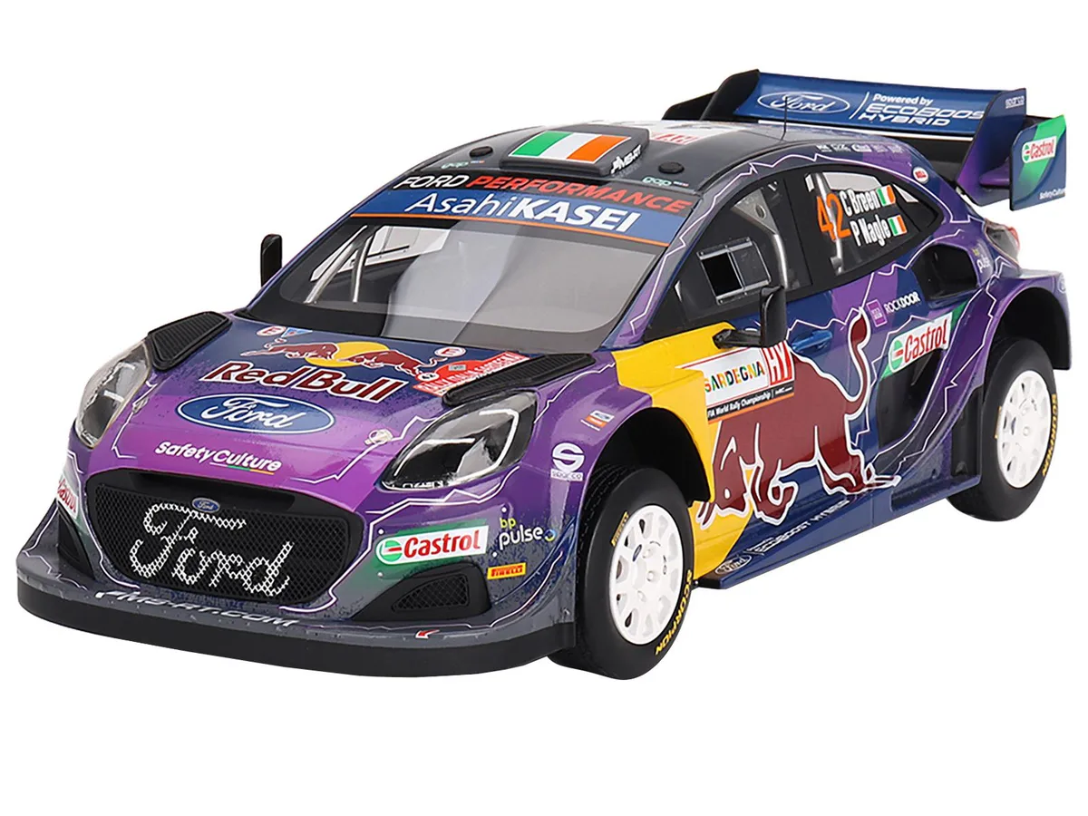 Top Speed Top Speed Ford Puma Rally1 #42 2nd Place Rally Italia Sardegna 2022 1/18 Hobby Collectible — product photo