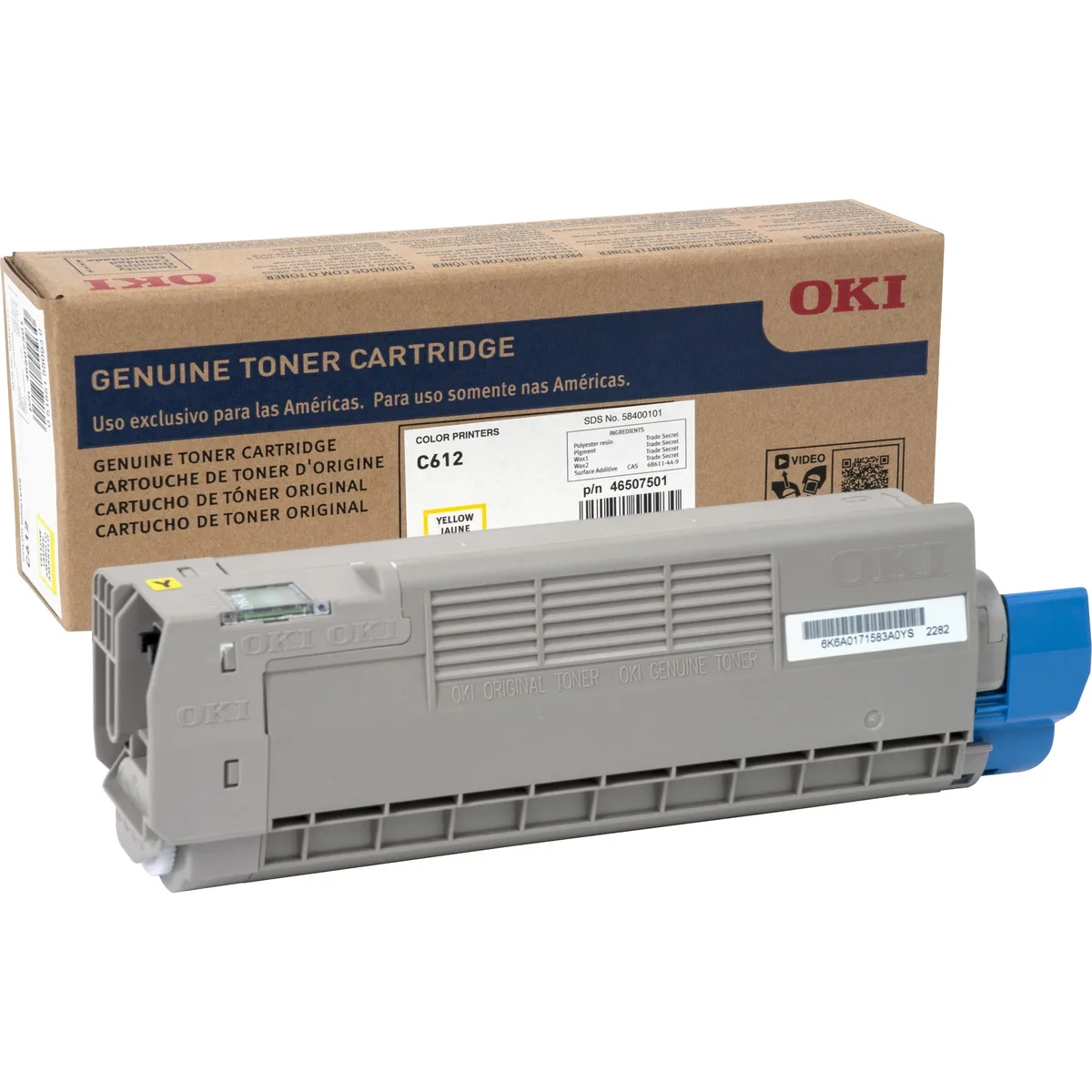 Oki Data Oki Data 46507501 Yellow Toner Cartridge 6000 Pages — product photo