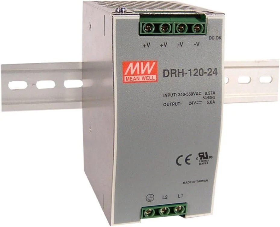 Mean Well Mean Well DRH-120-48 24V 5A 120W DIN rail power supply — product photo