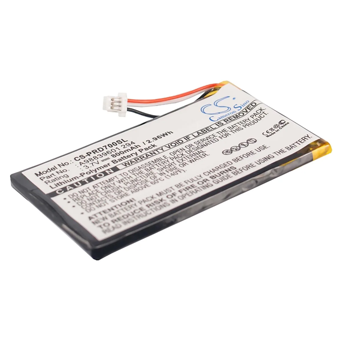Cameron &amp; Co Cameron &amp; Co DS-CS-PRD700SL 3.7V 800mAh Li-Polymer Battery for Sony PRS-700 — product photo