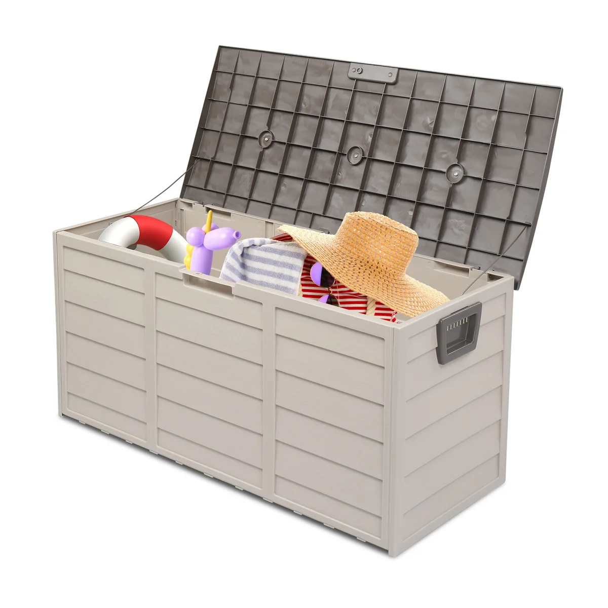 Yescom USA, Inc. Yescom USA, Inc. D06PSB001-75G-01 75Gal 260L Toy Storage Brown — product photo