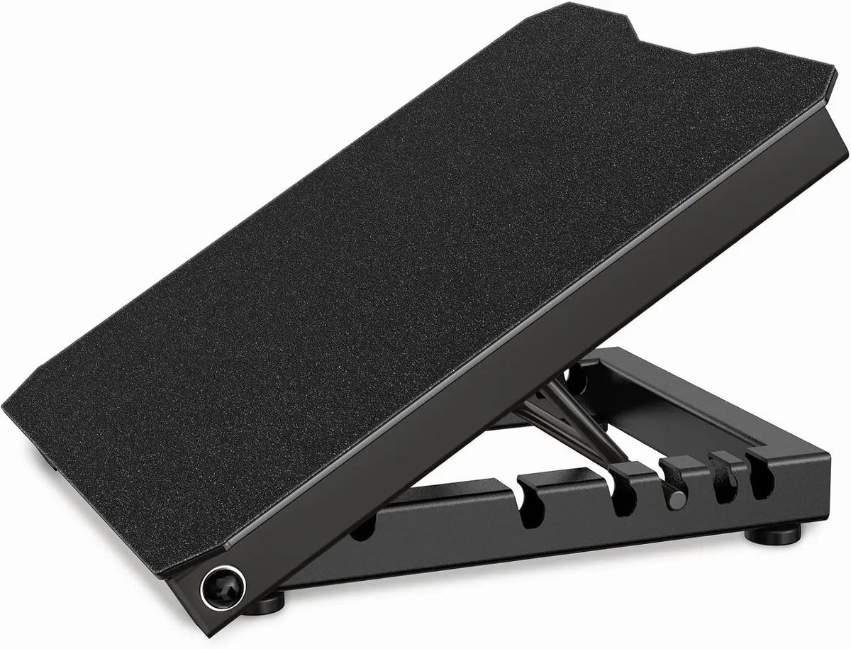 Steel slant board with sandpaper surface, five angle settings from 15 to 40 degrees