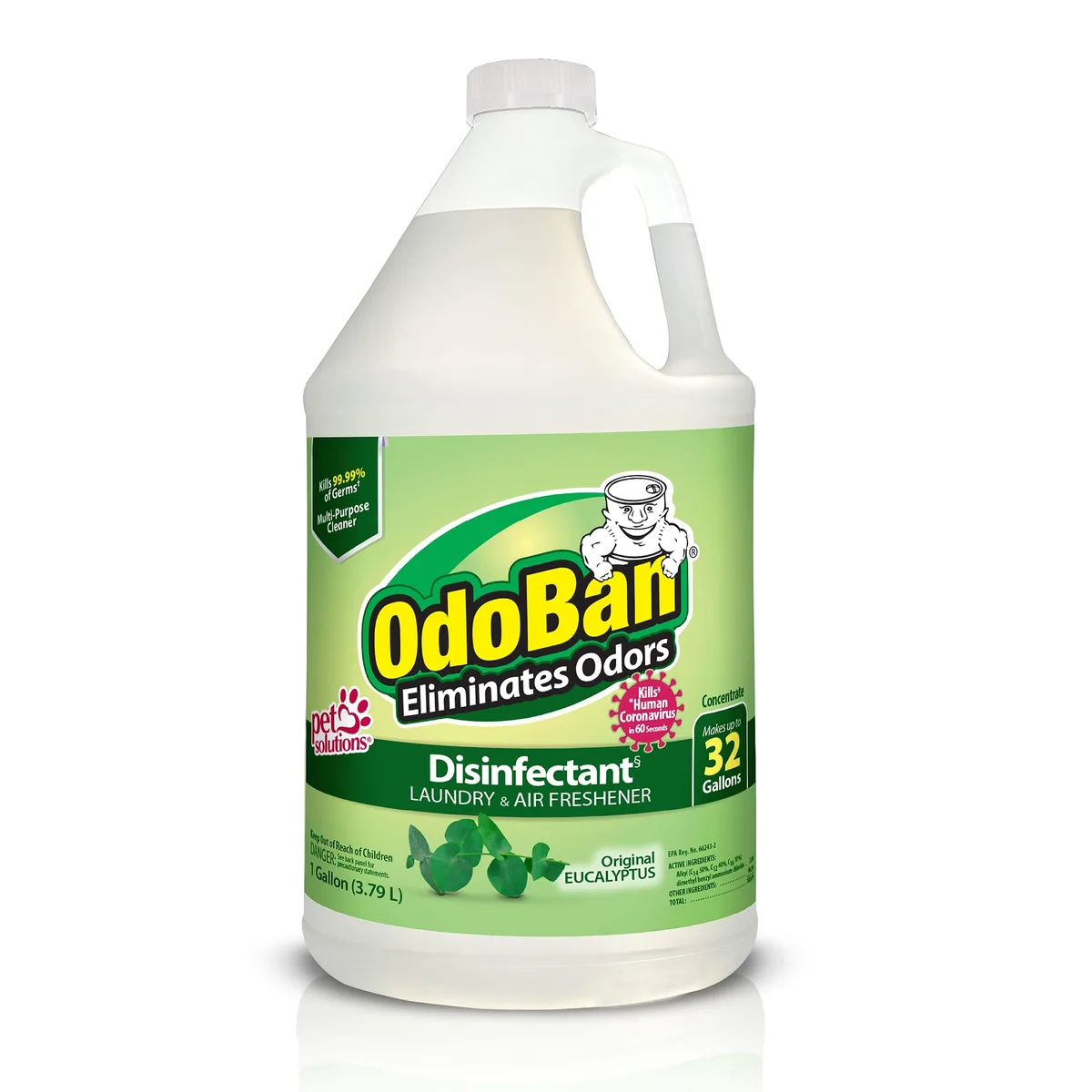 White one-gallon jug of Metra 11061 eucalyptus concentrate cleaner
