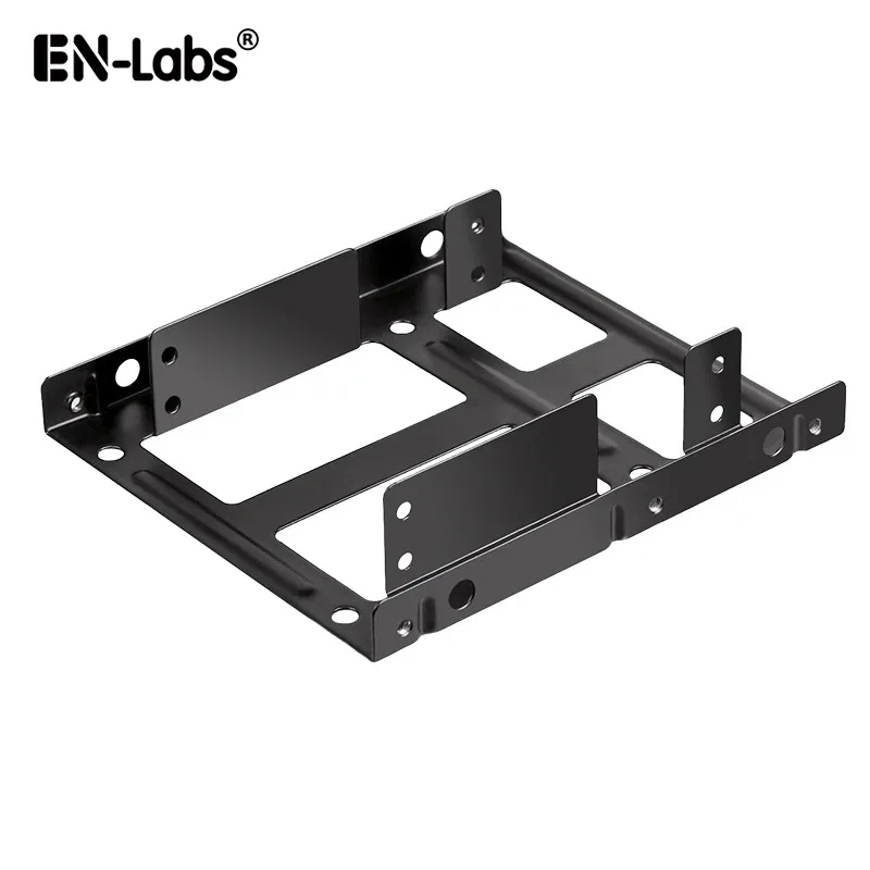 EN-Labs EN-Labs 2X25TO35MA Metal Dual 2.5" to 3.5" Hard Drive Adapter - Black — product photo