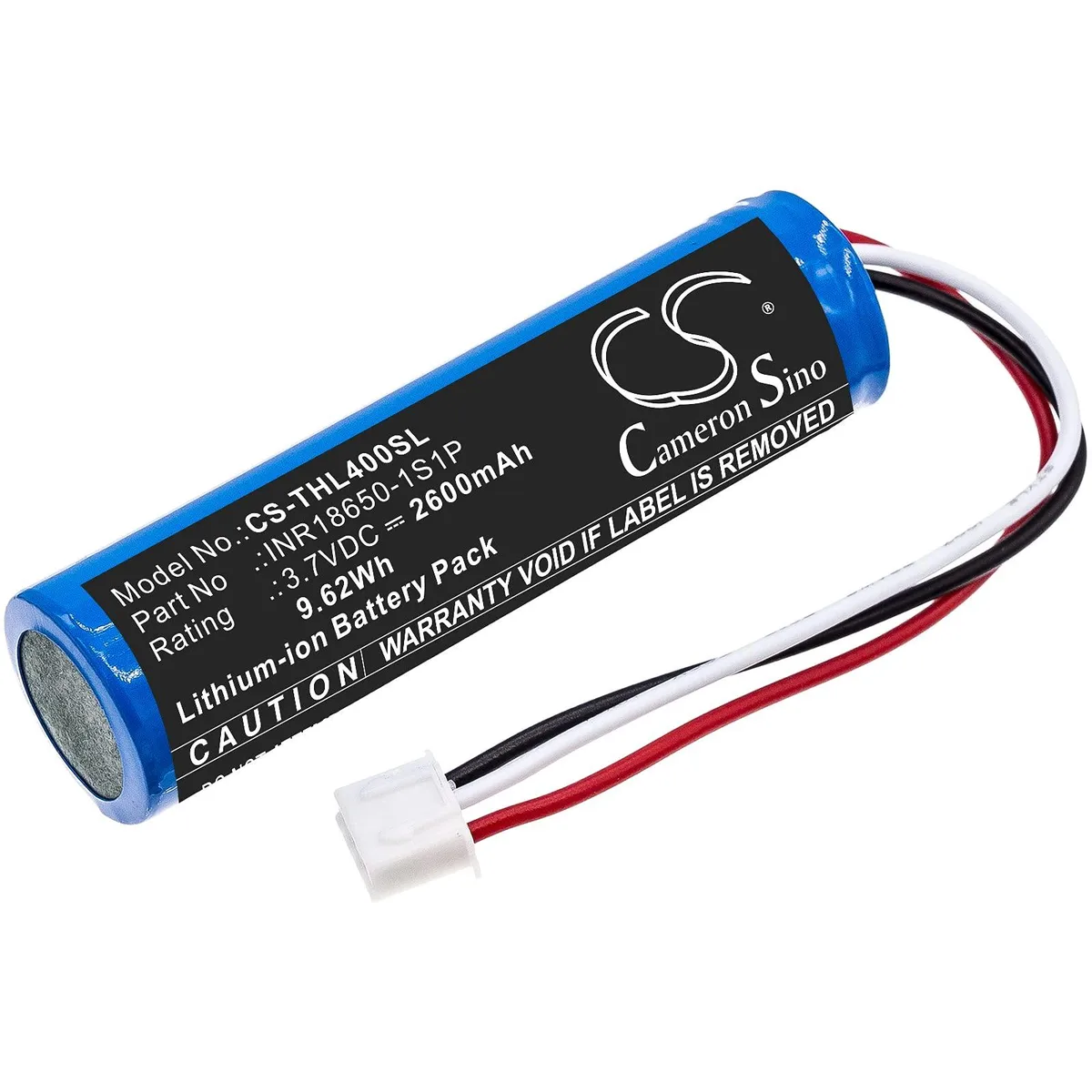  Cameron Sino Battery for Theradome LH40 LH80 LH80 Pro INR18650-1S1P 2600mAh 9.62Wh — product photo