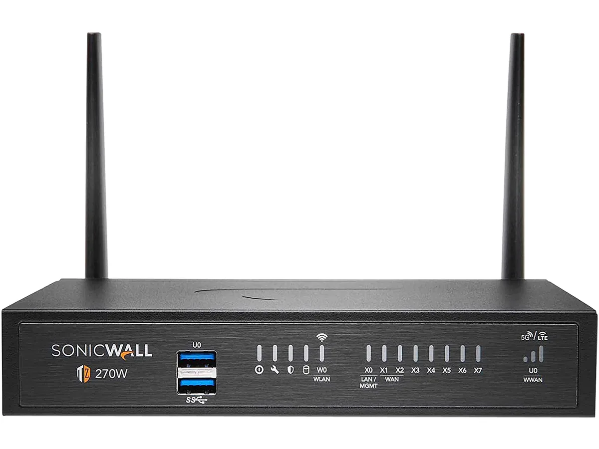 SonicWall SonicWall TZ270W firewall appliance 02-SSC-6850 8x1GbE 2.4/5 GHz — product photo