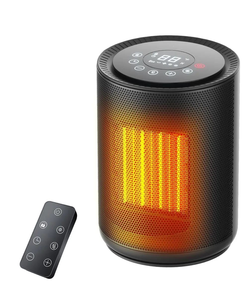  ZAFRO 1500W PTC Ceramic Heater 24H Timer 5 Modes 36dB — product photo