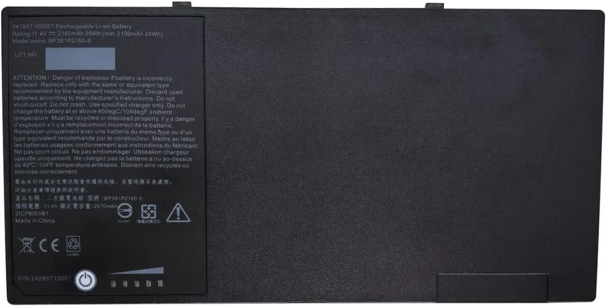 BFKK BFKK BP3S1P2160-S 11.4V 25Wh laptop battery — product photo
