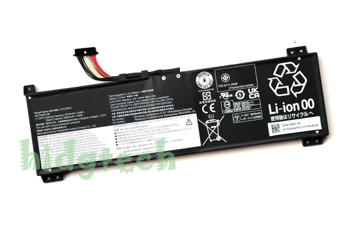 Beisite Beisite L21C3PC0 L21D3PC0 L21M3PC0 L21L3PC0 laptop battery 45Wh 11.52V — product photo