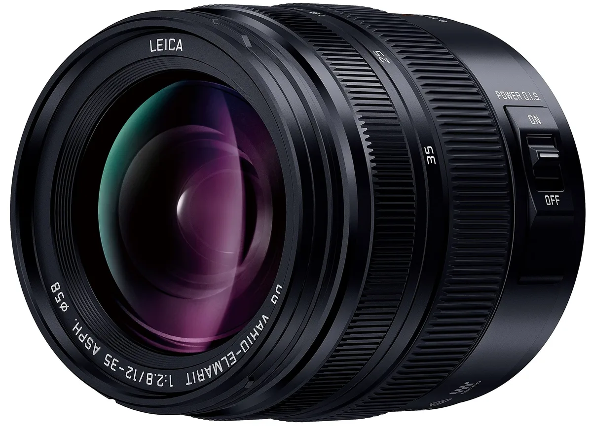 Panasonic Panasonic H-ES12035 Leica DG Vario-ELMARIT 12-35mm/F2.8 ASPH./Power O.I.S. camera lens — product photo